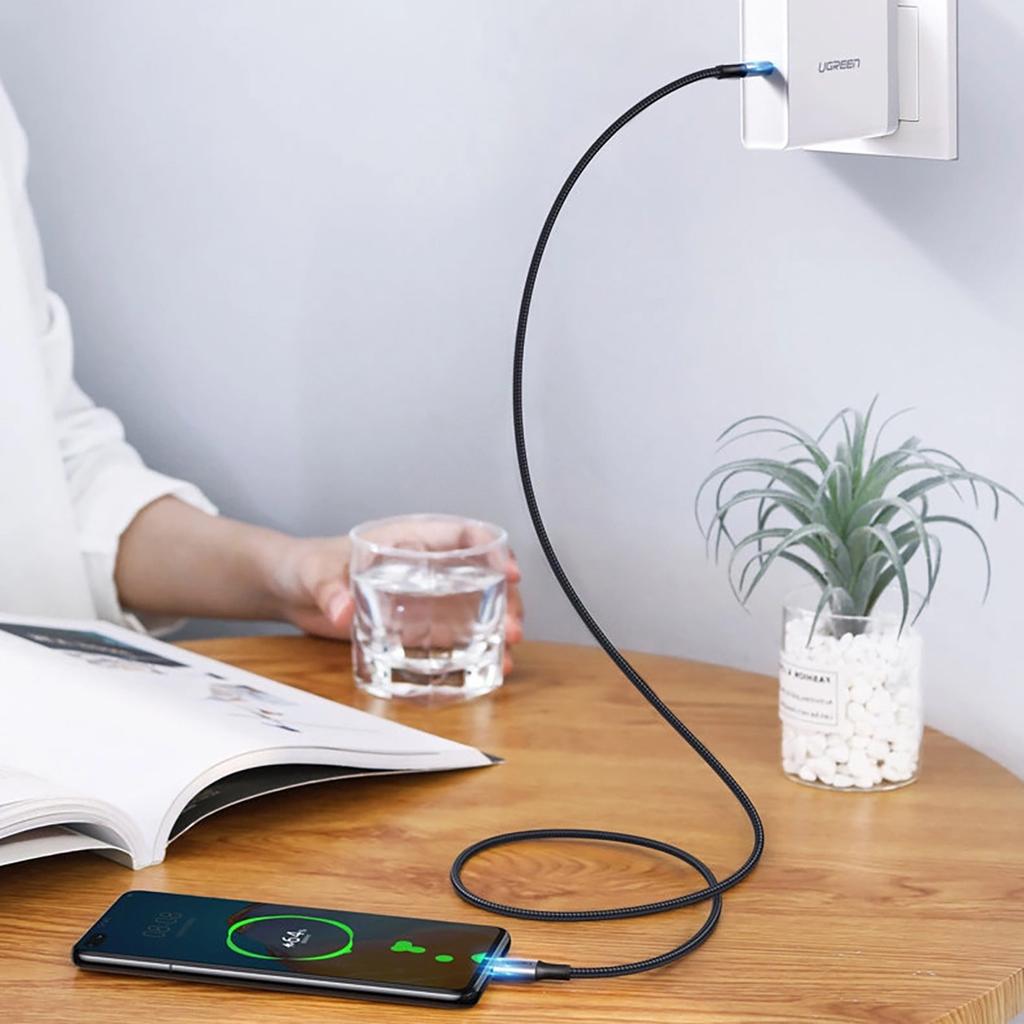 Ugreen US316 100W USB-C PD Cable 5A, 1.5m Gray - Enhanced Fast Charging & Data Transfer Capability