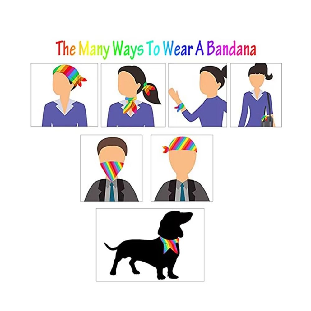 Buntes Regenbogen-Haargummi Haarreif Pride Day Mädchen Haarkränze Gestreifter Tropischer Stil Regenbogen-Turban Haarband Für den Pride-Monat