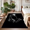 Anti‑Slip Crystal Velvet Floor Rug, Ripndip Design Carpet for Indoor Living Bedroom Home Decoration