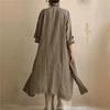 VAYLA Women Casual Loose Long Sleeve 3 Piece Suits Autumn Vintage Solid Street Outfits Sexy V-neck Top + Long Pant + Cardigan Set