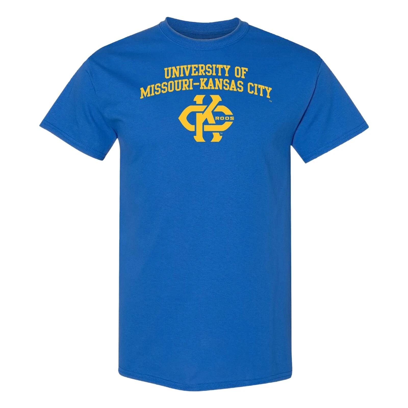 University of Missouri-Kansas City Kangaroos Arch Logo T-Shirt - Royal 4XL