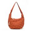 Fashion Lightweight Tote Bag Large Capacity Retro Texture Crossbody Purse Versatile Rhombus Messenger Bag Casual Use