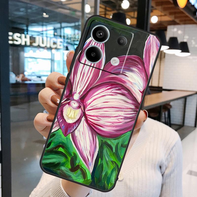 Orchid Flowers Colorful Case For Xiaomi Redmi Note 14 Pro 10 11 12 13 15 Pro Plus Redmi 15C 14C 10C 12C 13C 15 Cover