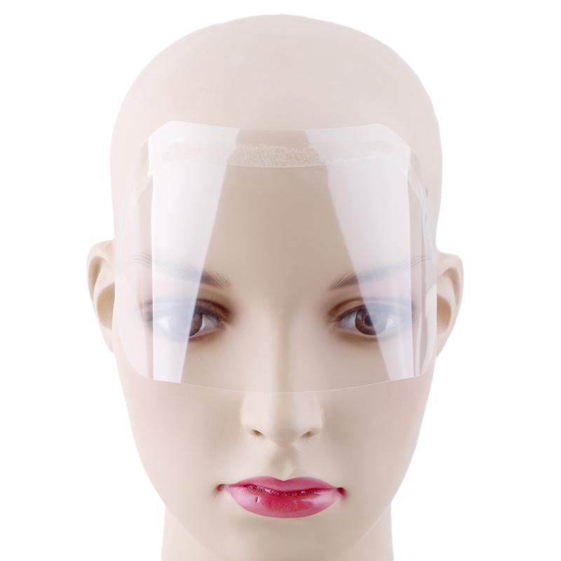 50Pcs/Set Hair Salon Hairspray Masks Cutting Coloring Face Protecting Barber Supplies Disposable Transparent Plastic Face Shield
