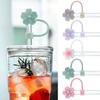 10mm/0.4in Blumenform Strohhalmabdeckung Kompatibel mit Stanley 30&40 Oz Becher Weiche Silikonblumen-Strohhalmabdeckung Strohhalmdeckel