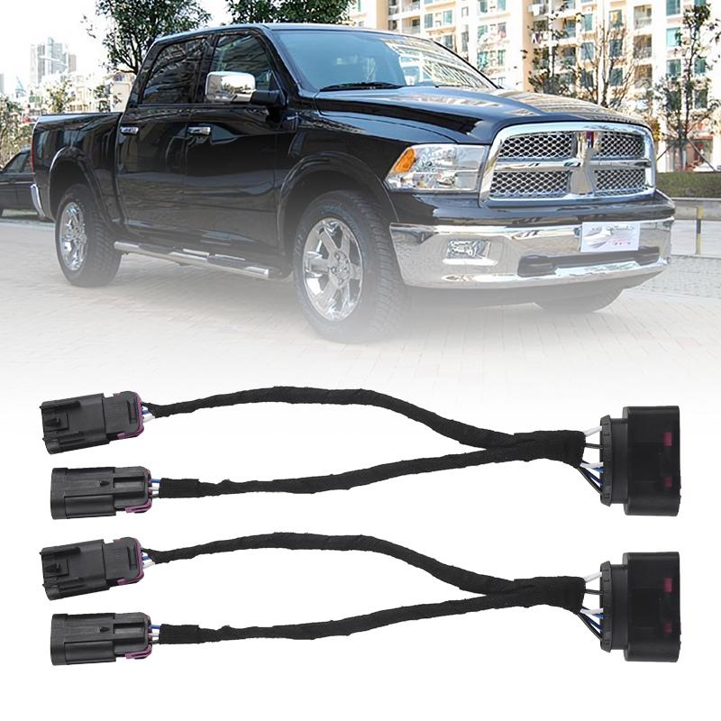 Auto Conversion Harnesses Quad Housing To Projector Headlight Wring Connector For Dodge Ram 2009 2010 2011 2012 2013 2014-2018