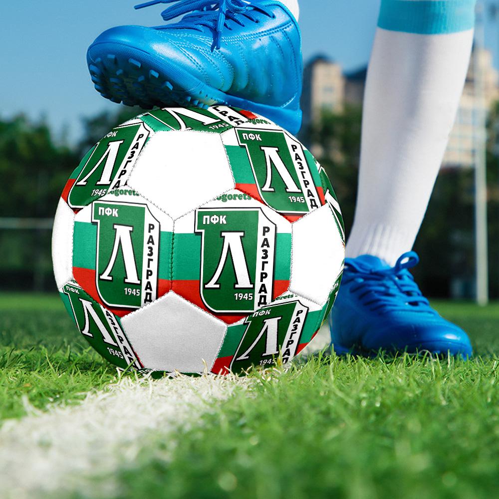 1PC PFC Ludogorets Size 5 Soccer Ball PrahaIndoor Soccer Ball Colorful All Ages Machine Stitched PVC Competition Ready Durable High-Bounce