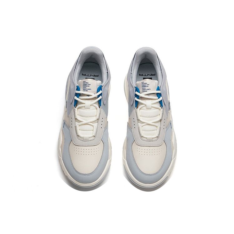 Anta Casual Durable Low-Top Skate Shoes Men Sneakers Gray 912138051-2