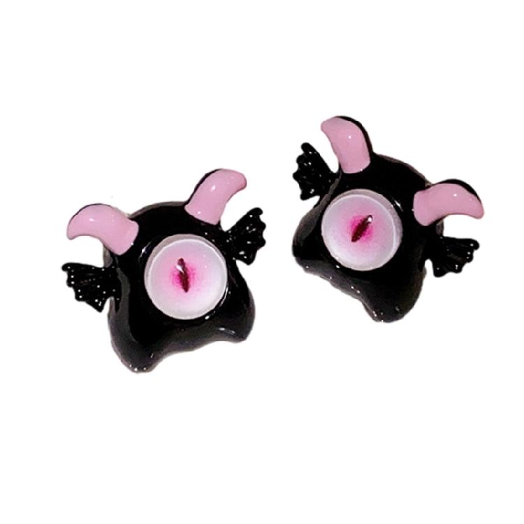 

Fashion Statement Eye-catching Monsters Pendant Clavicle Chain Stud Earring Gift 1