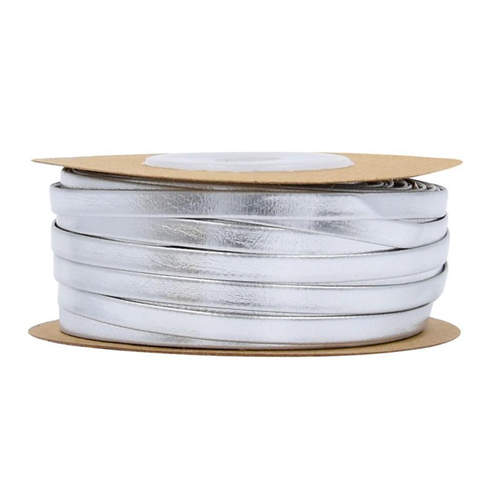 Craft Gold Silver Leather Ribbon Matte Flat PU Rope Jewelry Accessories Home Party