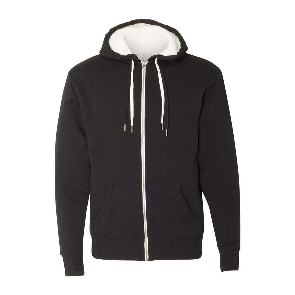 Independent Unisex Adult Sherpa Lined Zipped Hooded Jacket