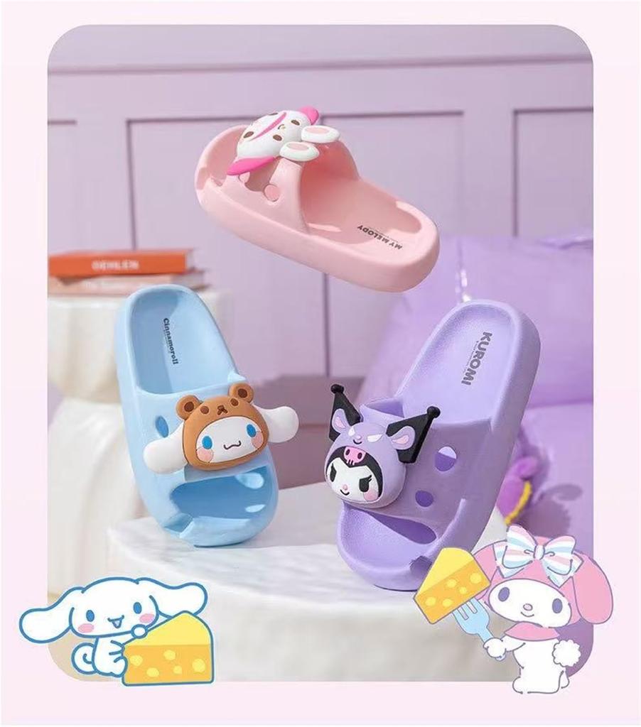 My Pochacco Slippers Sandals Kids Baby Shoes Slippers Room Shoes Indoor Toilet Amphibious Quiet Girls Boys Character Cute Stylish 19 [AGGZOM] Melody,