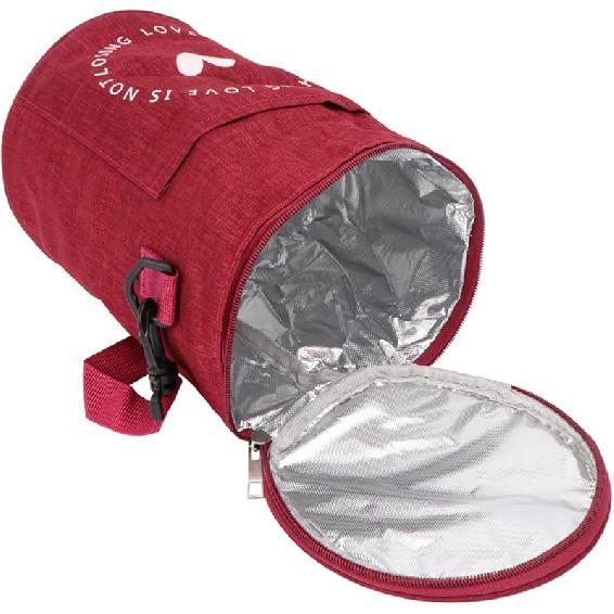 Portable Navy Insulated Lunch Bag - Oxford Cloth Thermal Cooler Tote for Camping Picnics and Travel