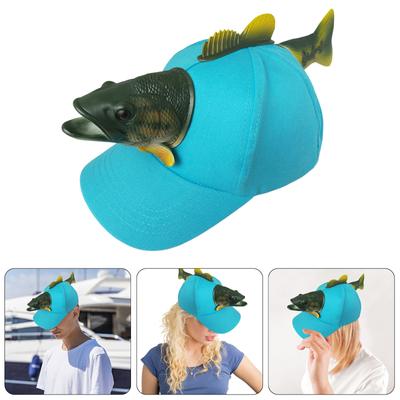 Novelty 3D Fish Hat for Parent Child Funny Fish Animal Baseball Hat for Birthday Party Creative Theme Party Hat Headwear