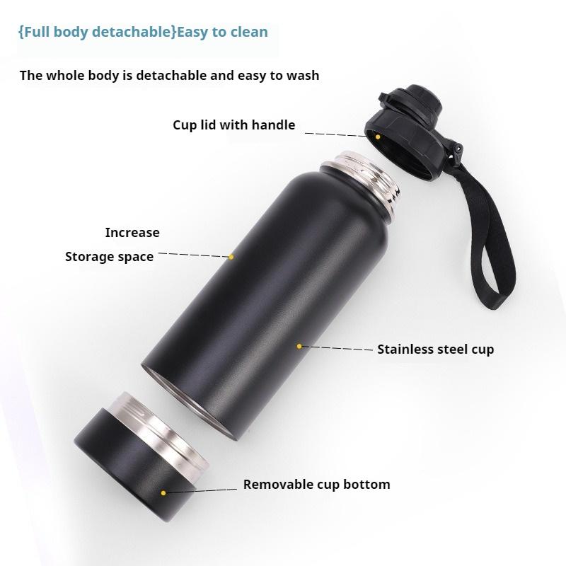 Stash It, sticlă de apă din oțel inoxidabil, ascunde banii în siguranță, seif de călătorie în aer liber, securitate antifurt, mini seif de călătorie