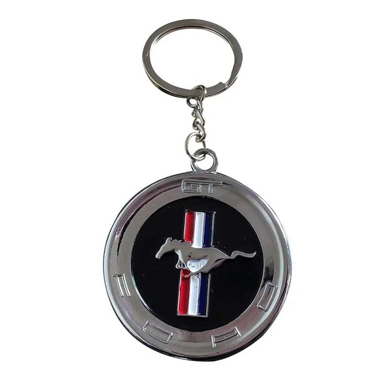 

New 2026 Car Sticker For Ford 3D Metal Car Keychain for Ford Focus 2 3 Mustang Shelby Mondeo GT F150 Everest Cobra Snake Decal K