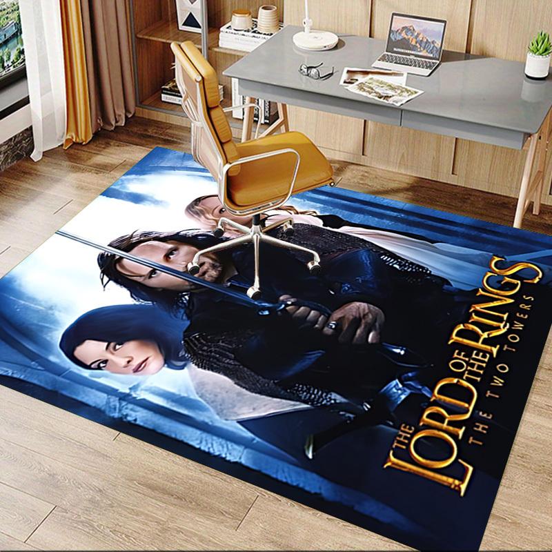1pc Lord of the Rings Two Towers Carpet, for Home & Office Decor, Desk Chair Carpet, Festive GiftL1349