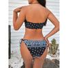 Floral Print Bikini Set Low Waiist Swimsuit Sexy Bathsuit Women's Two Piece Suits High Cut Bathwear Bandage Biquinis