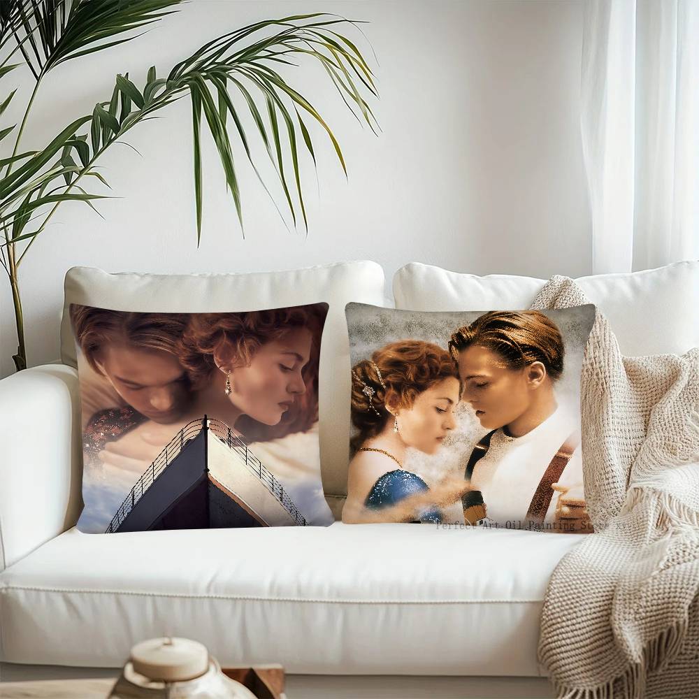 Movie Titanic Pillow Case Fashion Square Pillowcase Bedroom Sofa Room Ins Decoration Leisure
