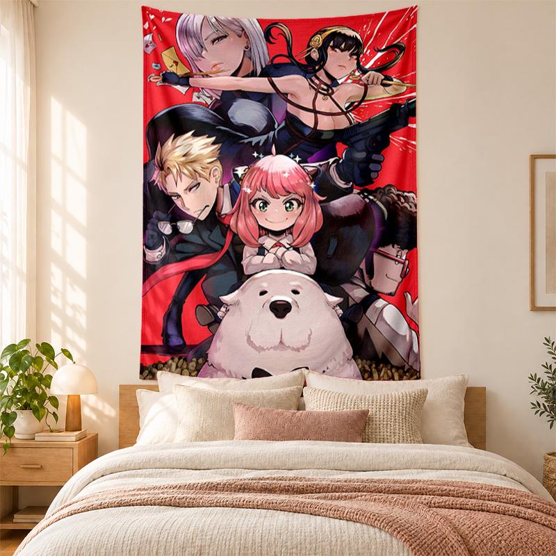 Spy X Family Tapestry Highquality for Decorating Living Room Bedroom Dorm Walls Ideal As Bedroom Wallart Orholiday Gift