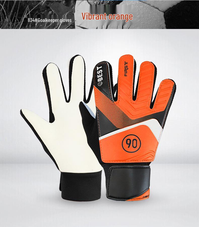 Kids' Latex Anti-Slip Goalkeeper Gloves - Breathable and Protective
