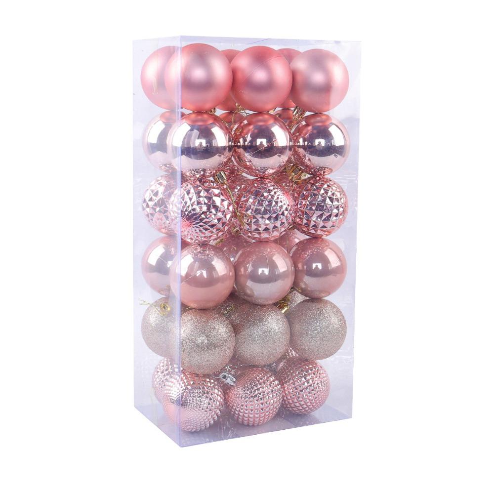 36pcs 6cm Christmas Tree Decoration Pendant Shatterproof Hanging Ornament  Wedding