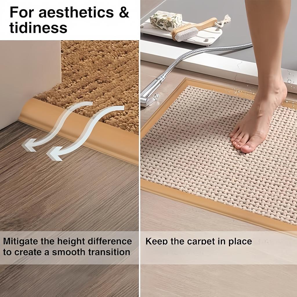 1PC 118.11/196.85in Transition Edge Strip, Carpet Edge Strip, Floor Edge Strip Rough Edged Floor Edging Strip, Easy To Install
