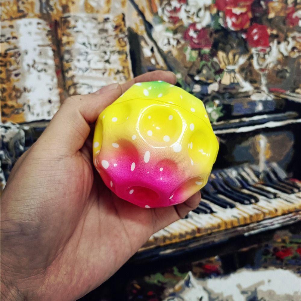 Luminous Wrist Return Rubber Ball Jump Ball Wrist Elastic Ball  Hand Eye Coordination