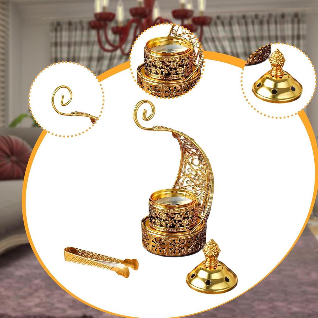 Burner Arabian Detachable, Censer, for Parties Tabletop Office Hotel