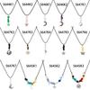 Retro Ethnic Wind Star And Moon Pendant Necklace Female, Simple Irregular Gravel Butterfly Necklace
