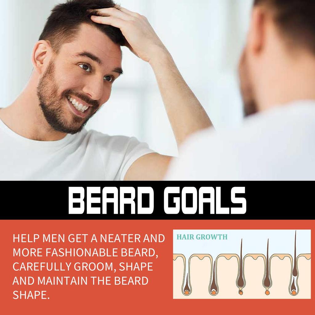 Nourishing Beard Set – Oil + Roller. Tames, softens, and moisturizes beard hair for a stronger, healthier look.