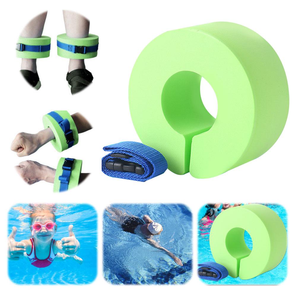 1/2PCS EVA Swim Aquatic Cuffs Foam Aquatic Cuffs with Quick Release Buckle Swimming Float Ring for Swim Fitness Training