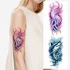 12 Stück Temporäre Tattoos Realistische Temporäre Tattoos Meeres-Thema Wassertiere Seepferdchen Für Männer Schultern Erwachsene