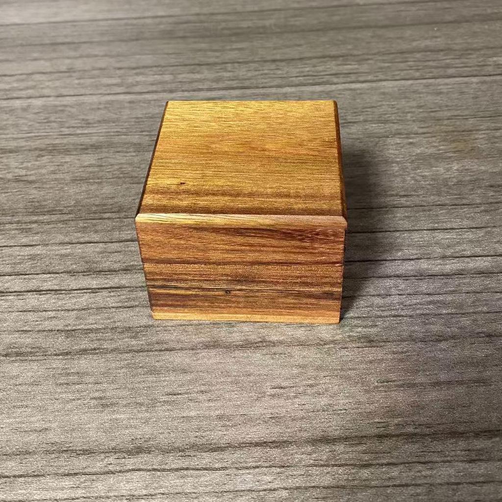 Black Walnut Flip-Top Light Luxury Storage Box for Jewelry, Antiques, or Stationery