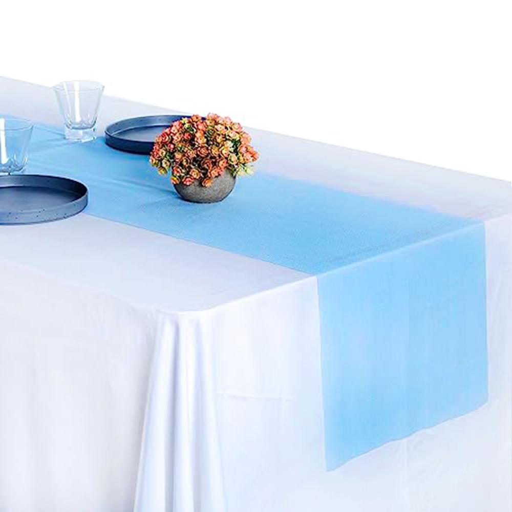 Effulge Chiffon Table Runner Romantic Sheer Table Runners for Wedding Party Bridal Baby Shower Birthday Holiday Decorations