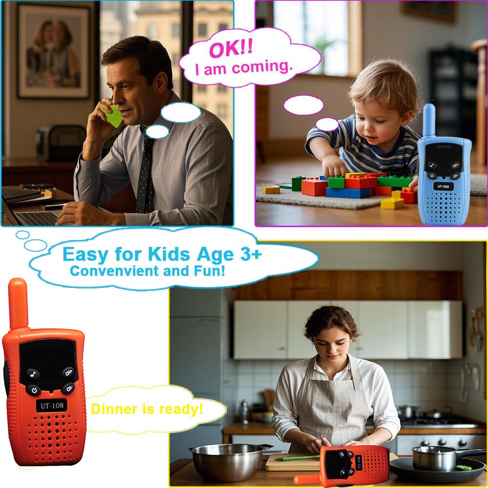 New Mini Walkie Talkie Children Handheld Transceiver Long Range Portable Walkie-Talkie Kid Two Way Radio Boy Girl Birthday Gifts