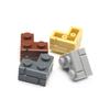 Wall Striped Bricks MOC 2+1 Right Angle Corner L-Shape Building Blocks Toys Palace Castle Figures Military House Transparency
