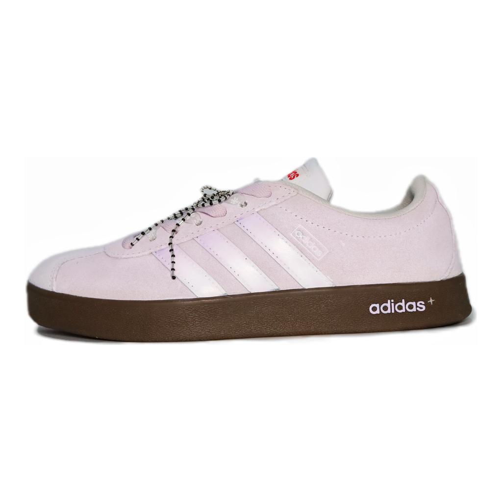 Adidas Neo VL Court 2.0 Coverage Abrasion Resistant Low top Skateboard Shoes Unisex Purple Pink JS3003(team665-)