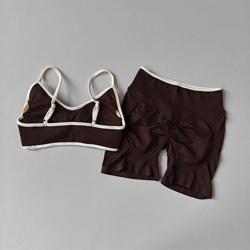 JYL Seamless Hip Lifting Set Quick Dry High Waist Pants L