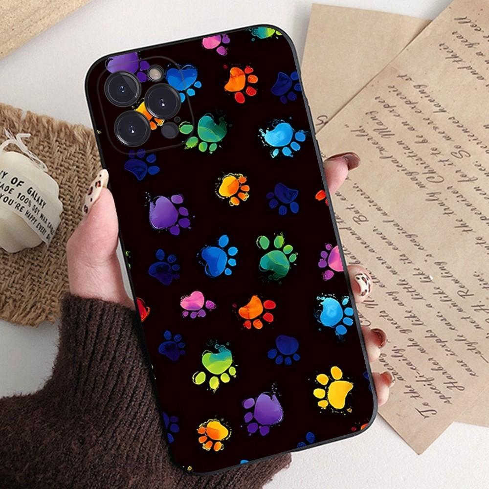 Cute Dog Paw Phone Case Silicone Soft for iphone 15 14 13 12 11 Pro Mini XS MAX 8 7 6 Plus X XS XR Cover