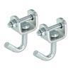 Uxcell Ratchet Swivel J-Strap Hooks, Load Capacity 6613 Lbs, Zinc Color, for 38mm Tie-Down Straps, Webbing, Car, Truck, Trailer, 2 Pieces