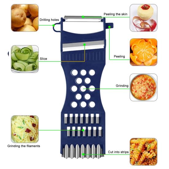 2 Stück Gemüseschäler Tomaten-Pastaschneider Kartoffel Karotte Äpfel Schalenentferner mit Komfortgriff Multifunktionales Küchenwerkzeug