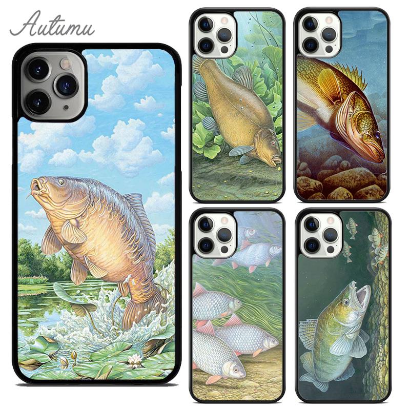 

Чехол для телефона CARP FISH FISHING для iPhone 11 12 13 14 Pro Max mini X XR XS SE 2020 6S 7 8 Plus Samsung Galaxy S21 S22 iPhone 6plus
