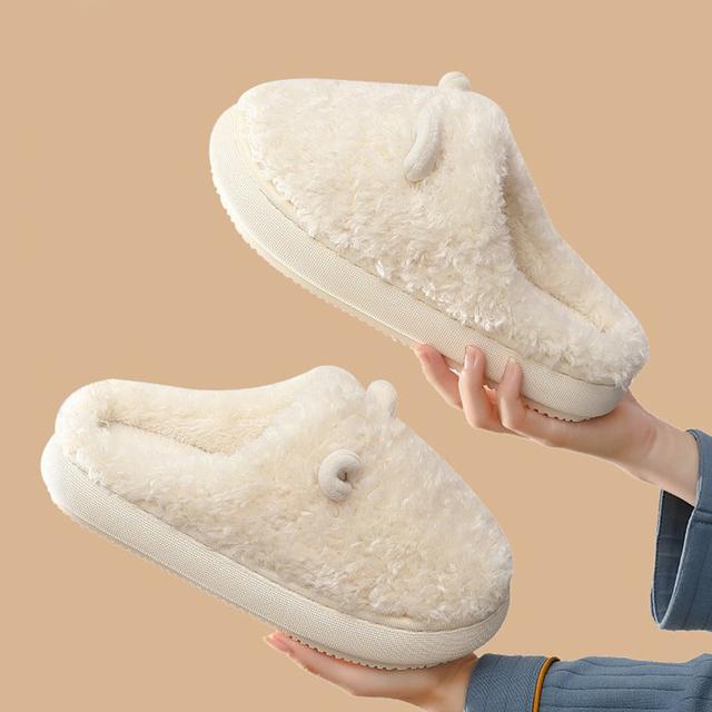 Winter Package Heeled Waterproof Home Indoor And Outdoor Wear Cute High Helper Cotton Slippers main image 1