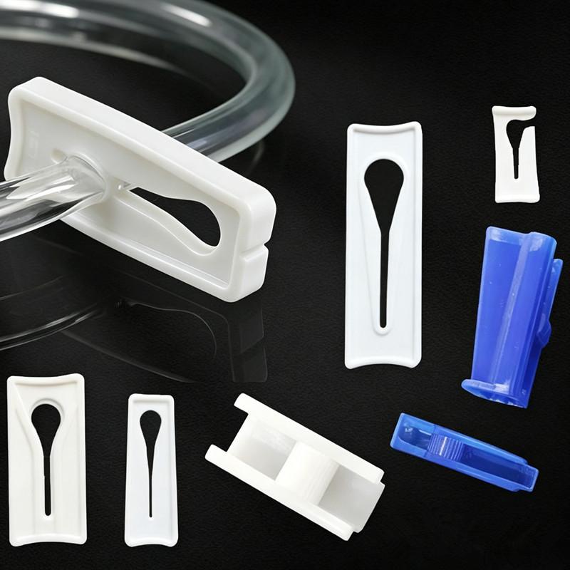 10Pcs Aquarium Hose Flow Regulator Hose Clamp Adjustable Plastic Water Stop Clamp Garden Water Flow Regulation Clip Joints