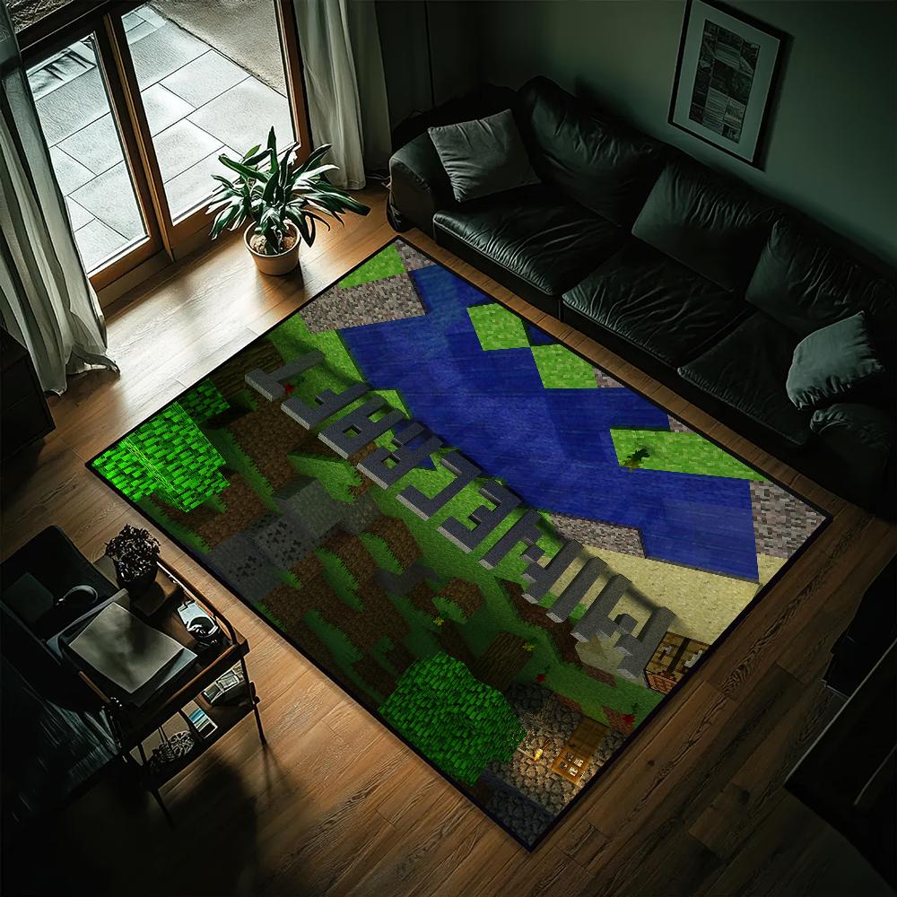Game Mine Cartoon C-Crafts Door Mat Entrance Non-slip Washable Kitchen Carpet Living Room Hallway Rugs Bathroom Bath Decoration