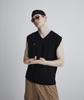 ODEOUEKNIT Vintage Terry Knit Vest (Black)