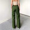 Women's High Waist Washed Women's Jeans Fashionable Versatile Straight Leg Pants