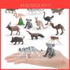 Mini Set di Modelli di Animali Selvatici in PVC con Figure Statiche per Collezionisti e Decorazioni per la Casa