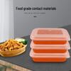 Jimei Hex King 700ml Rectangular Disposable Food Containers with Lids (200 Sets)